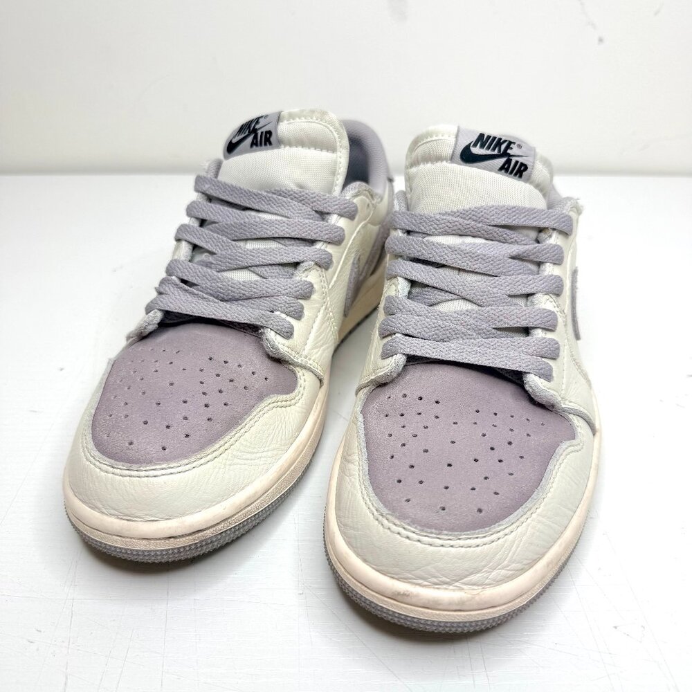 NIKE Air Jordan 1 Retro Low OG Sneakers Mens US 8 Atmosphere Grey CZ0790-101